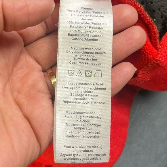 Women's Small Heavyweight Burton Fleece Performance Hood Jacket Red Full Zip Y2K - Picture 10 of 16